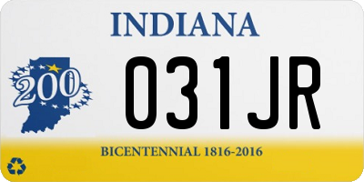 IN license plate 031JR