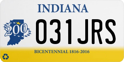 IN license plate 031JRS