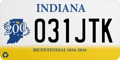 IN license plate 031JTK