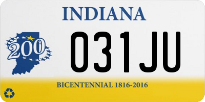 IN license plate 031JU