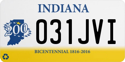 IN license plate 031JVI