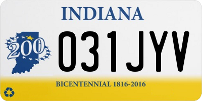 IN license plate 031JYV