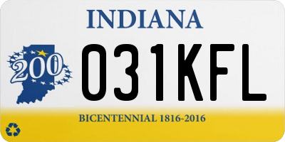 IN license plate 031KFL