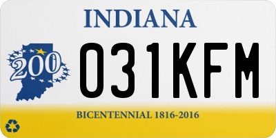 IN license plate 031KFM