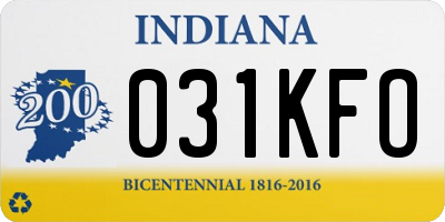IN license plate 031KFO