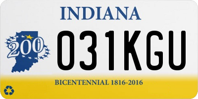IN license plate 031KGU