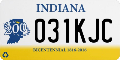 IN license plate 031KJC