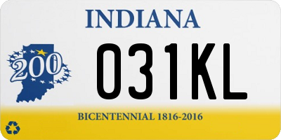 IN license plate 031KL