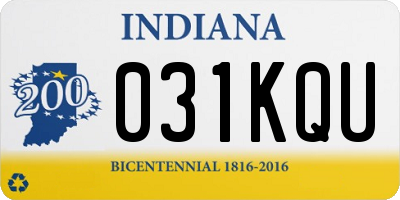 IN license plate 031KQU