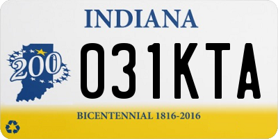 IN license plate 031KTA