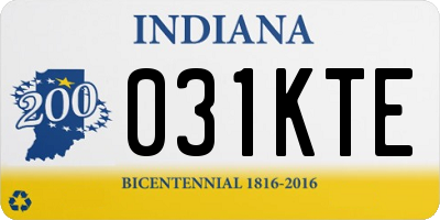 IN license plate 031KTE