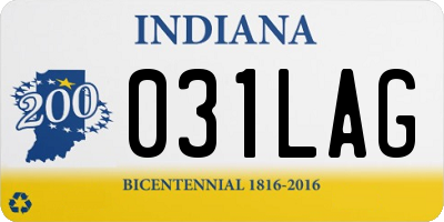 IN license plate 031LAG