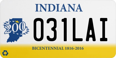 IN license plate 031LAI