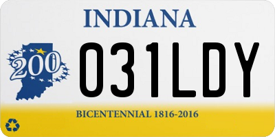 IN license plate 031LDY