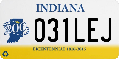 IN license plate 031LEJ