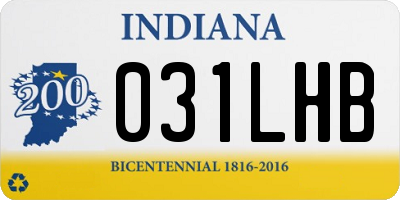 IN license plate 031LHB