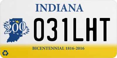 IN license plate 031LHT