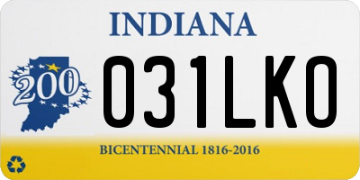 IN license plate 031LKO