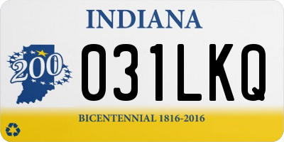 IN license plate 031LKQ