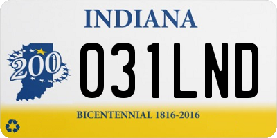 IN license plate 031LND