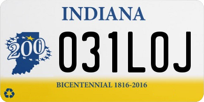 IN license plate 031LOJ