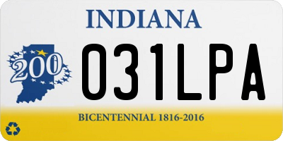 IN license plate 031LPA