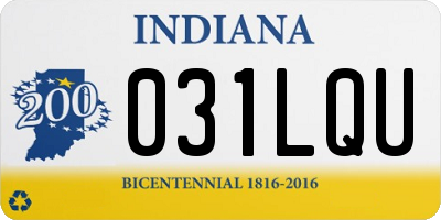 IN license plate 031LQU