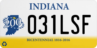 IN license plate 031LSF