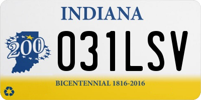 IN license plate 031LSV