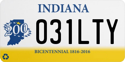 IN license plate 031LTY