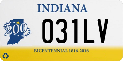 IN license plate 031LV