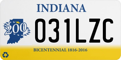 IN license plate 031LZC