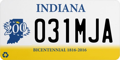 IN license plate 031MJA