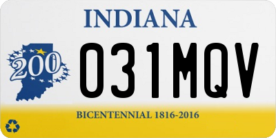 IN license plate 031MQV