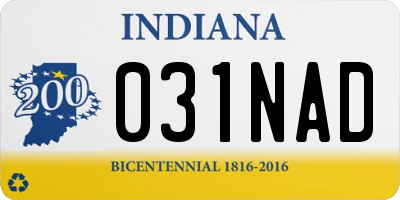 IN license plate 031NAD