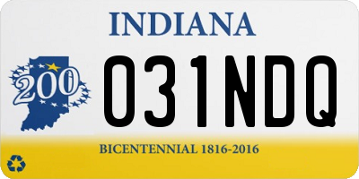 IN license plate 031NDQ