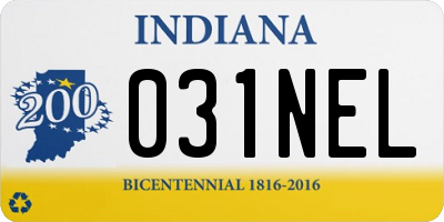 IN license plate 031NEL