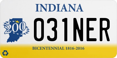 IN license plate 031NER
