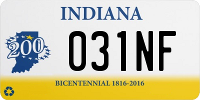 IN license plate 031NF