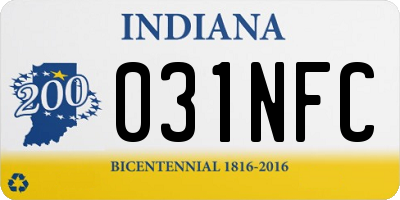 IN license plate 031NFC