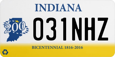 IN license plate 031NHZ