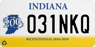 IN license plate 031NKQ