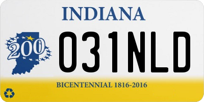 IN license plate 031NLD