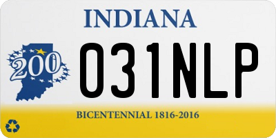 IN license plate 031NLP
