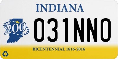 IN license plate 031NNO