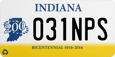 IN license plate 031NPS