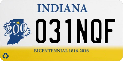 IN license plate 031NQF