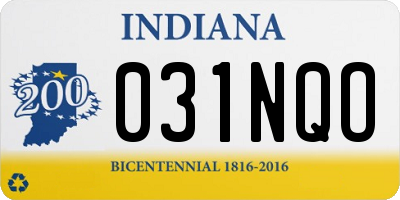 IN license plate 031NQO