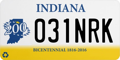 IN license plate 031NRK