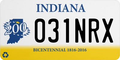 IN license plate 031NRX